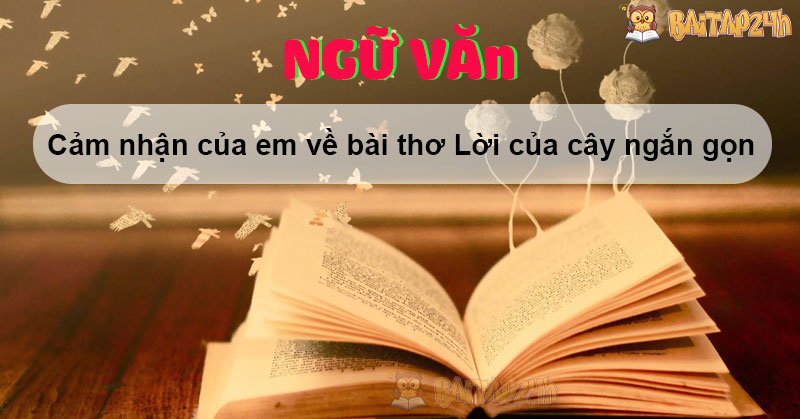 Cảm nhận của em về bài thơ Lời của cây chọn lọc nâng cao